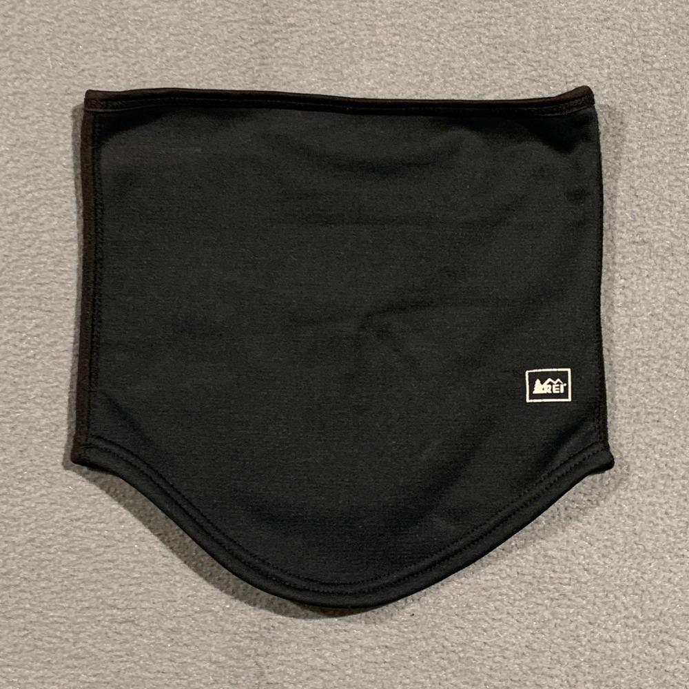 REI Polartec Neck Gaiter Black Fleece Face Mask One Size Mens‎ Womens Co-op